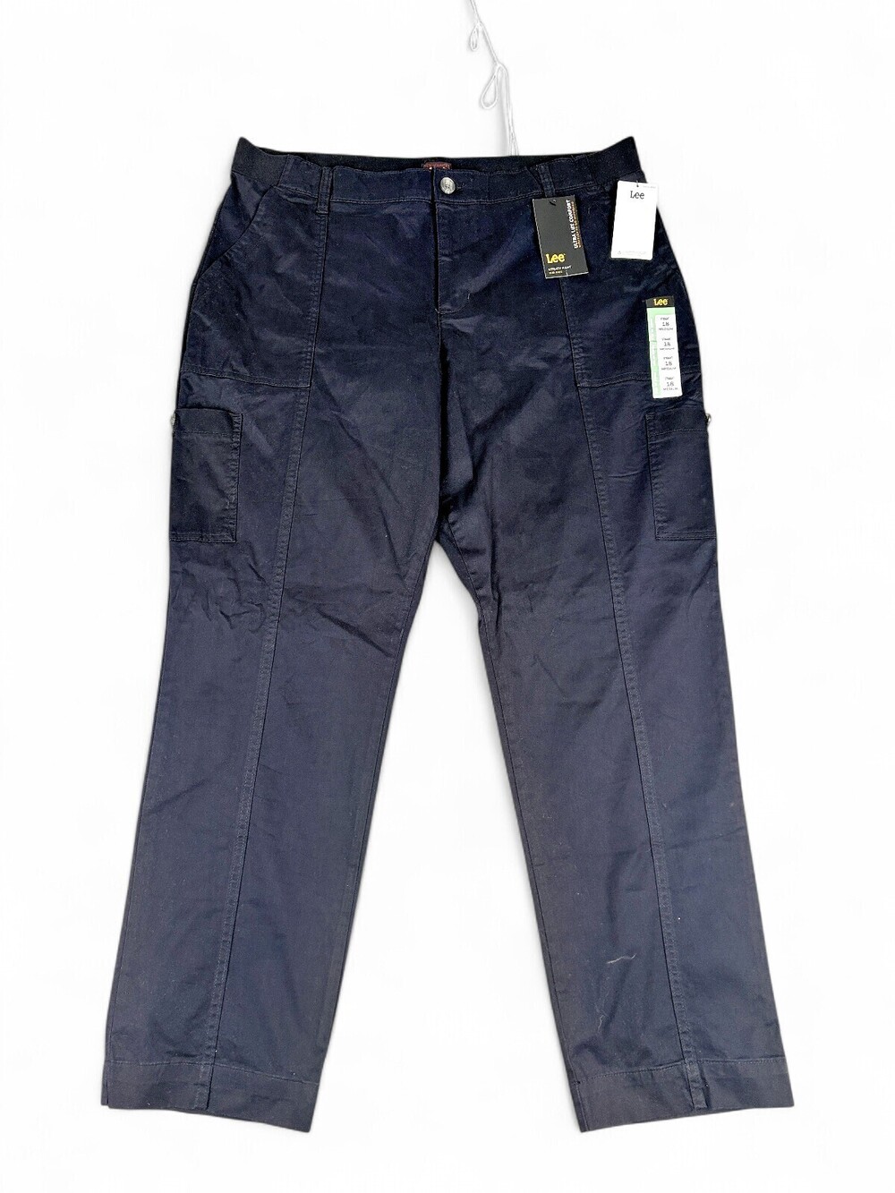 Lee Plus Size 18 Black Ankle Cargo Pants